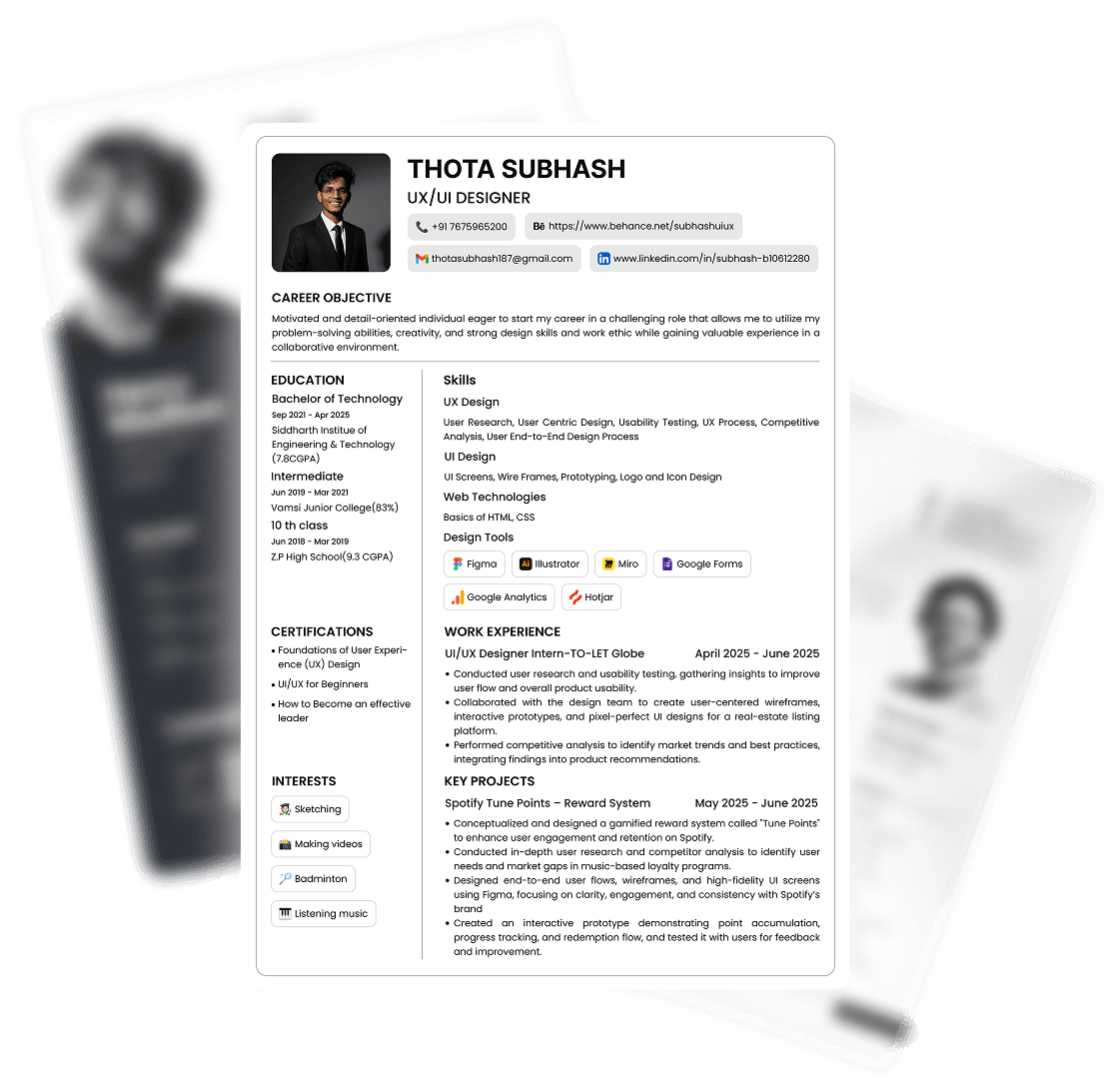 resume banner
